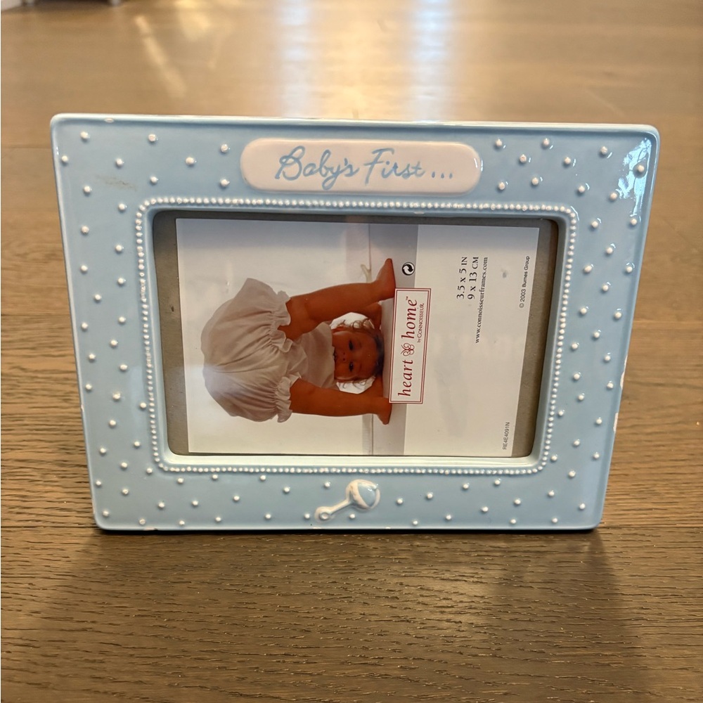 Russ Baby boy baby’s first photo frame good condition